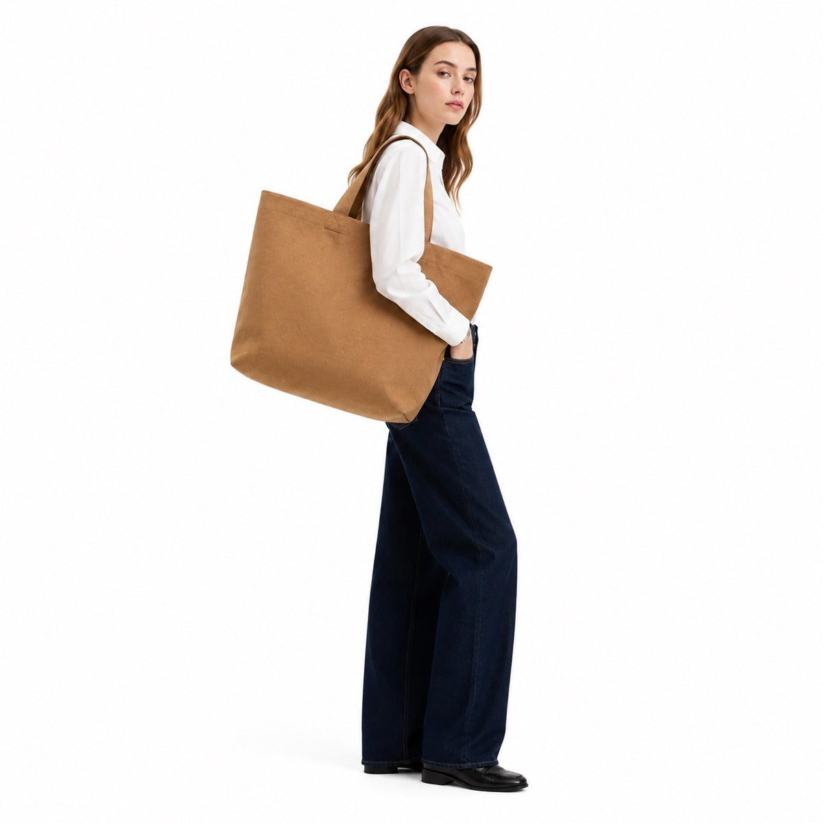 BIGトートバッグ&インバッグ 003（tan）