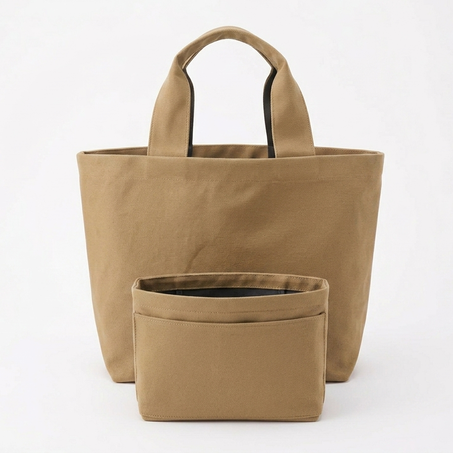BIGトートバッグ&インバッグ 003（tan）
