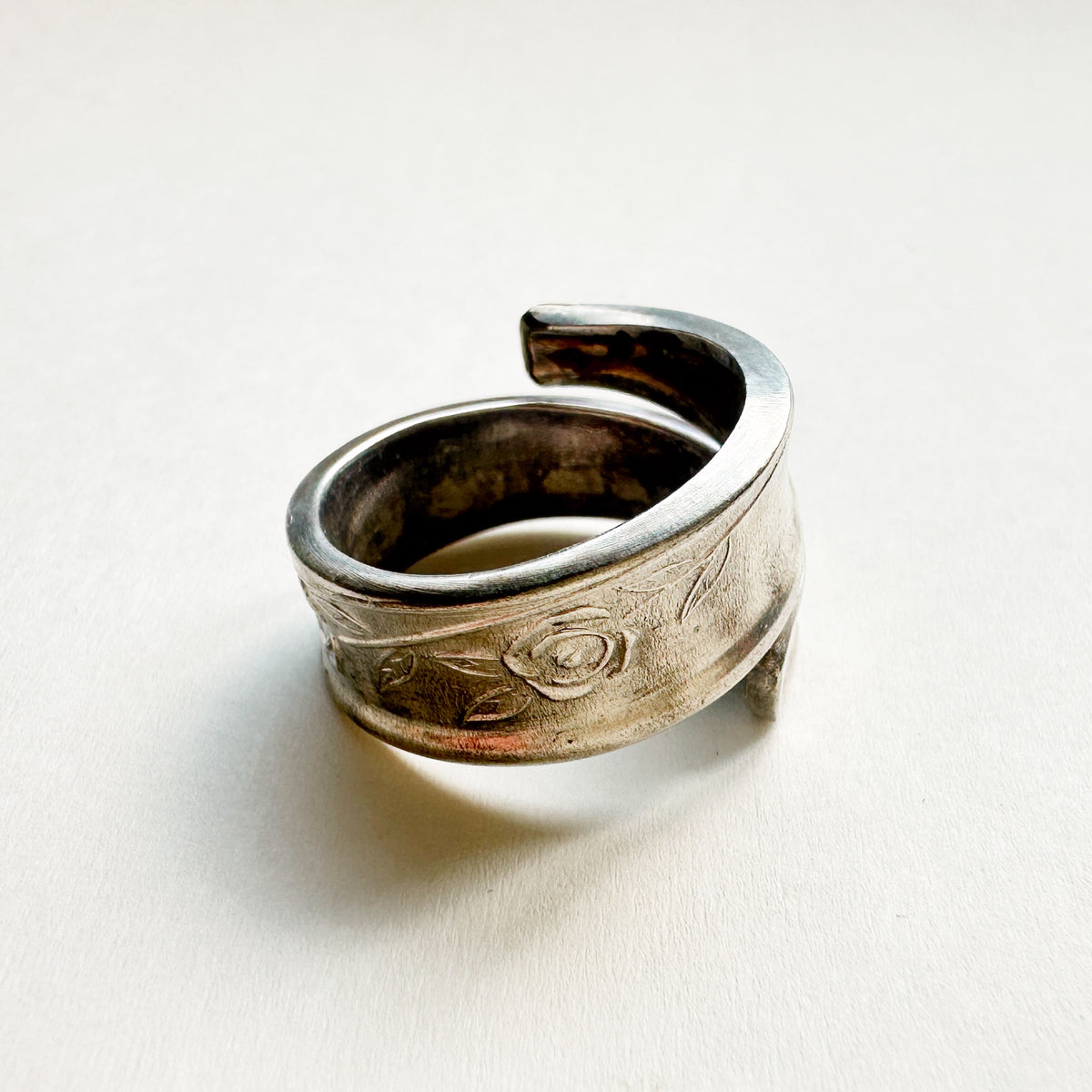 Vintage Spoon Ring 011 | flower pattern【限定1点】