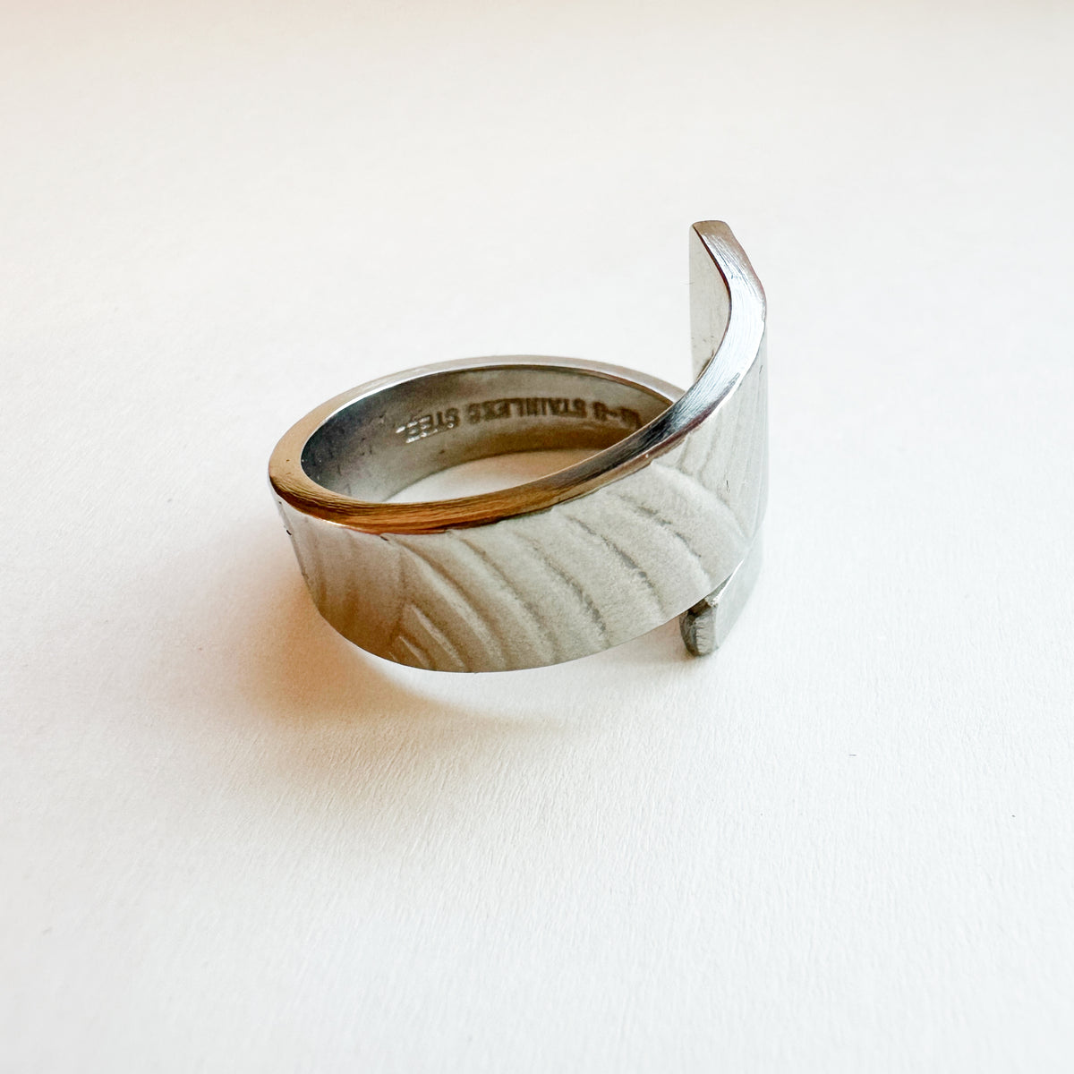 Vintage Spoon Ring 012 | wave pattern【限定1点】