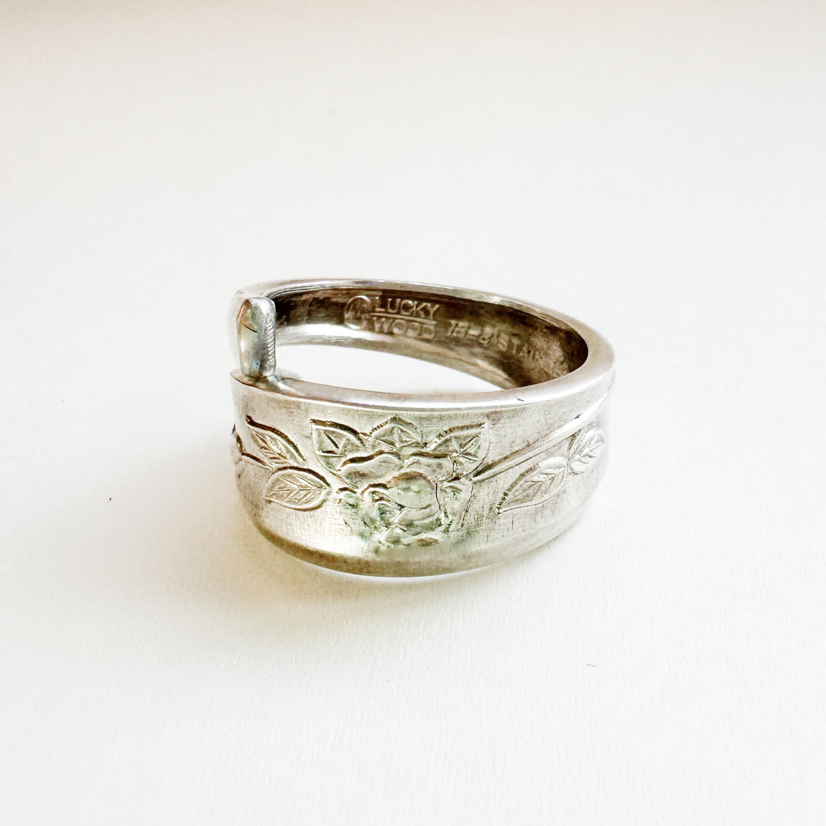 Vintage Spoon Ring 014 | flower pattern【限定1点】