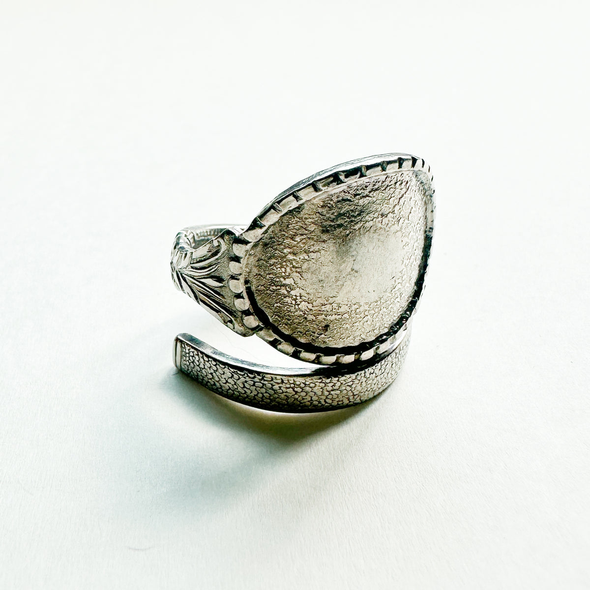Vintage Spoon Ring 015 | engraved pattern【限定1点】