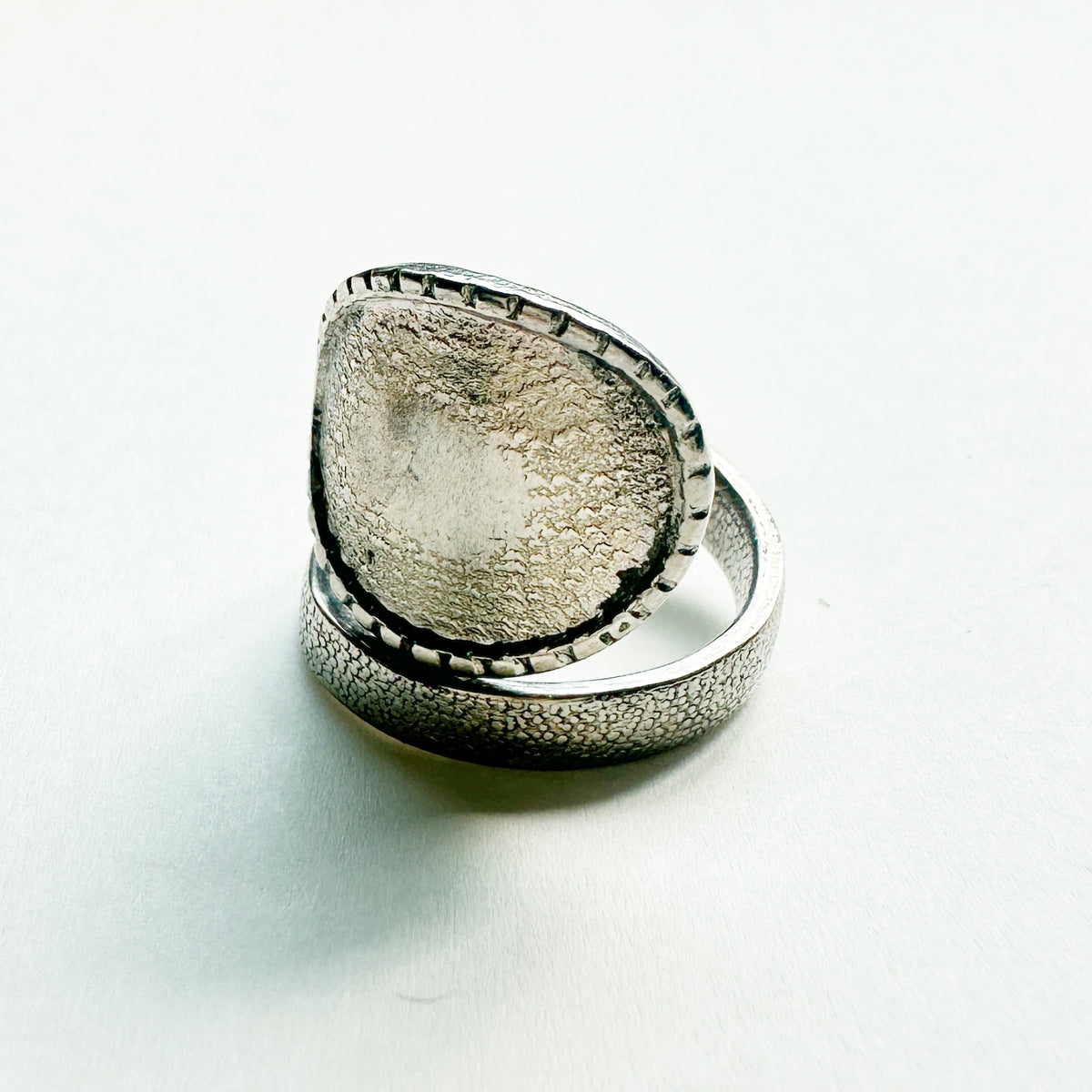 Vintage Spoon Ring 015 | engraved pattern【限定1点】