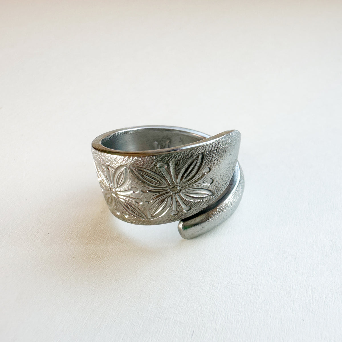Vintage Spoon Ring 018 | flower pattern【限定1点】