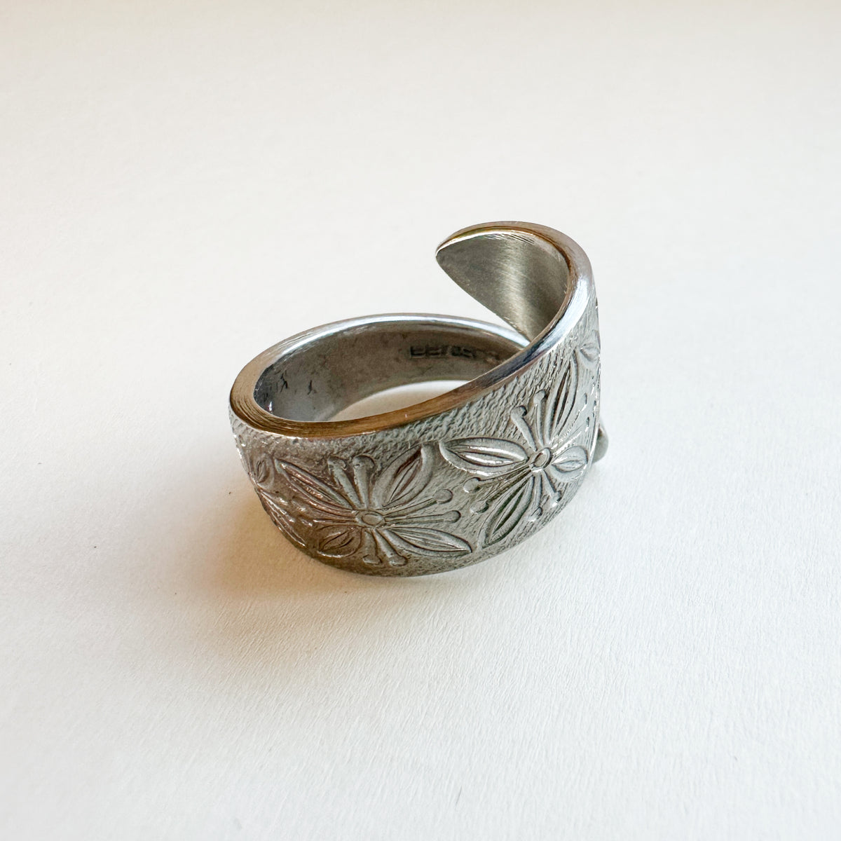 Vintage Spoon Ring 018 | flower pattern【限定1点】