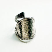 Vintage Spoon Ring 020 | engraved pattern【限定1点】