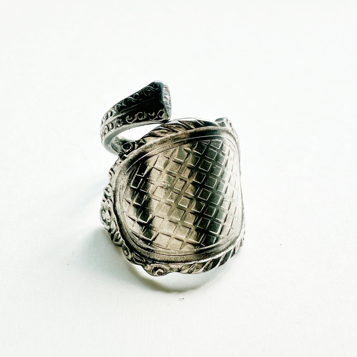 Vintage Spoon Ring 020 | engraved pattern【限定1点】