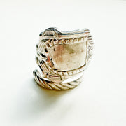 Vintage Spoon Ring 021 | engraved pattern【限定1点】