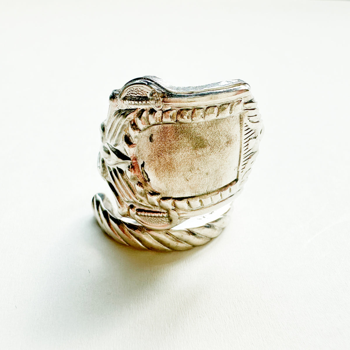 Vintage Spoon Ring 021 | engraved pattern【限定1点】
