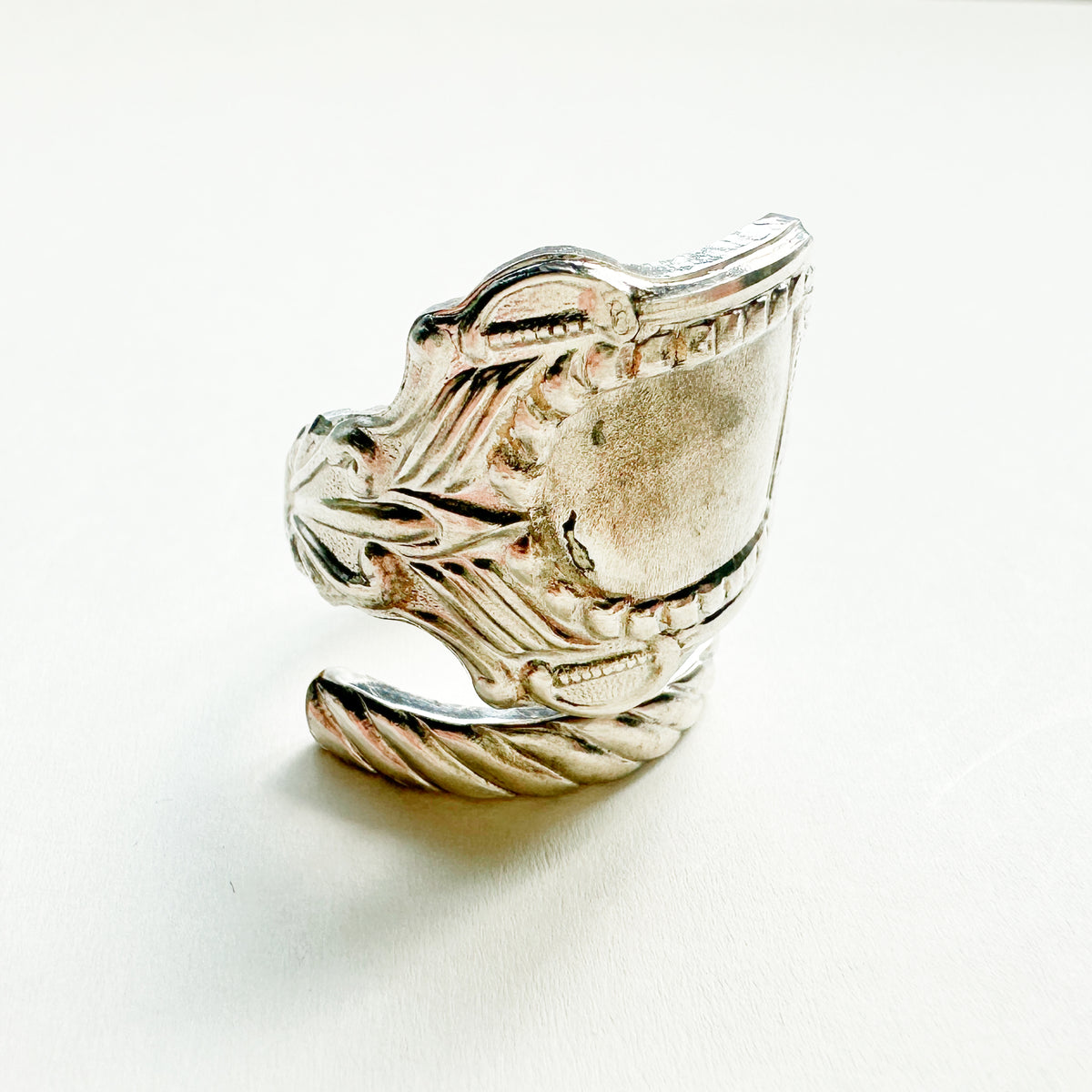 Vintage Spoon Ring 021 | engraved pattern【限定1点】