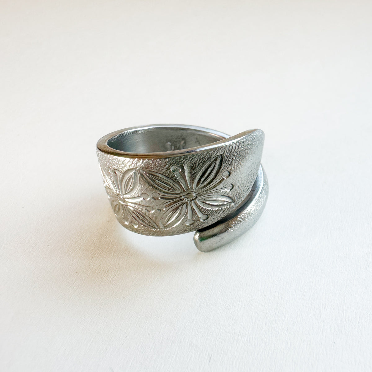 Vintage Spoon Ring 003 | flower pattern【限定1点】