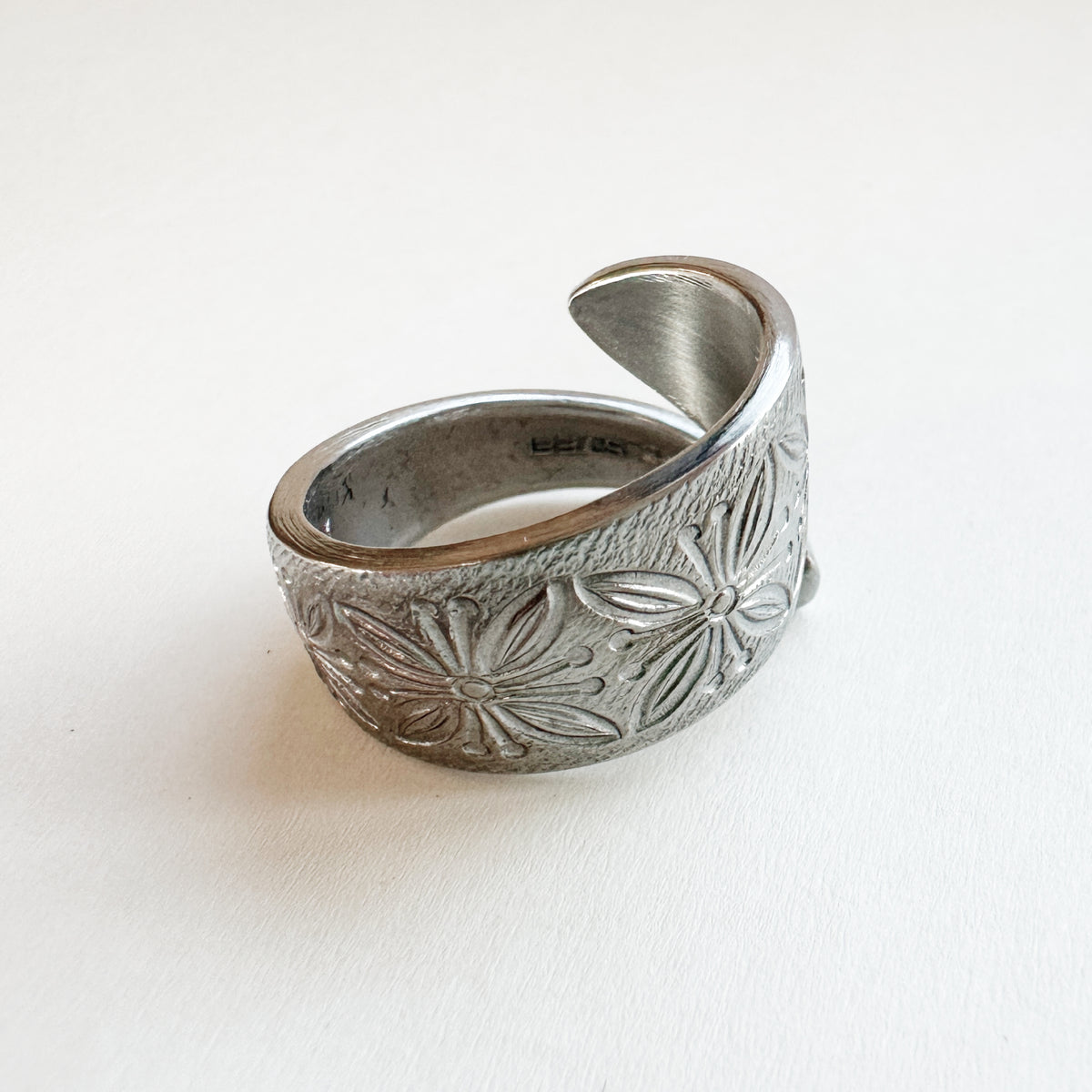 Vintage Spoon Ring 003 | flower pattern【限定1点】