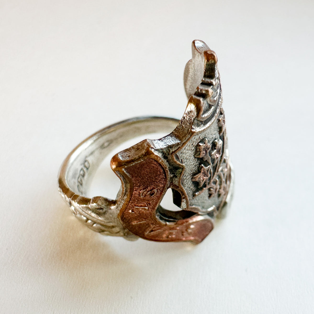 Vintage Spoon Ring 004 | engraved pattern【限定1点】