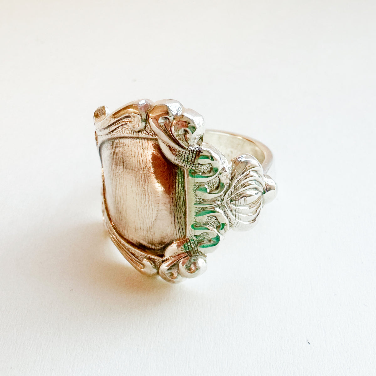 Vintage Spoon Ring 007 | engraved pattern【限定1点】