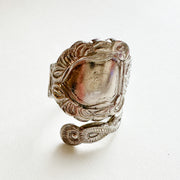 Vintage Spoon Ring 009 | engraved pattern【限定1点】