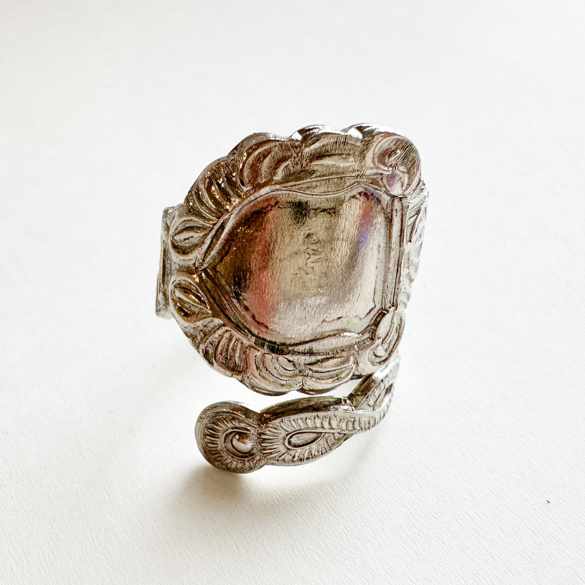 Vintage Spoon Ring 009 | engraved pattern【限定1点】